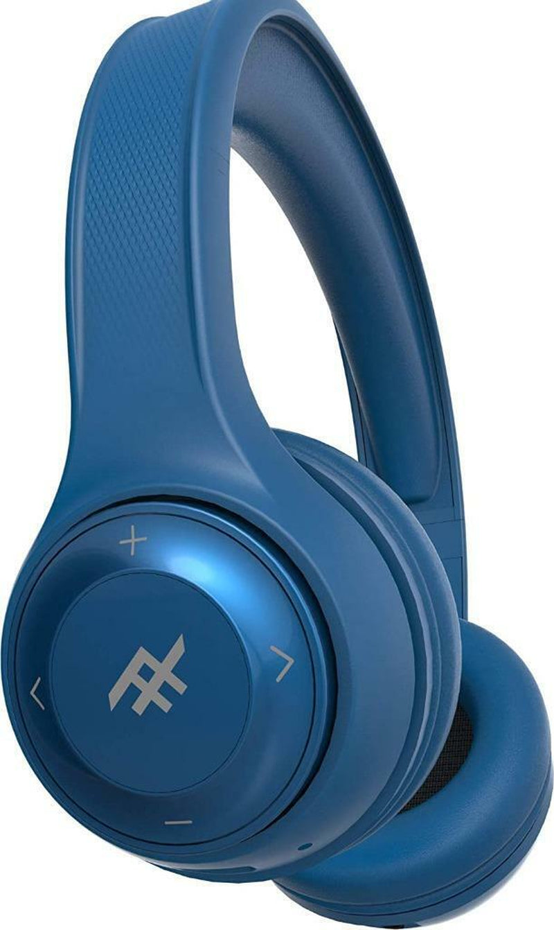Ifrogz Bluetooth Headphones Aurora Noise Isolating On-Ear Controls and Mic Blue